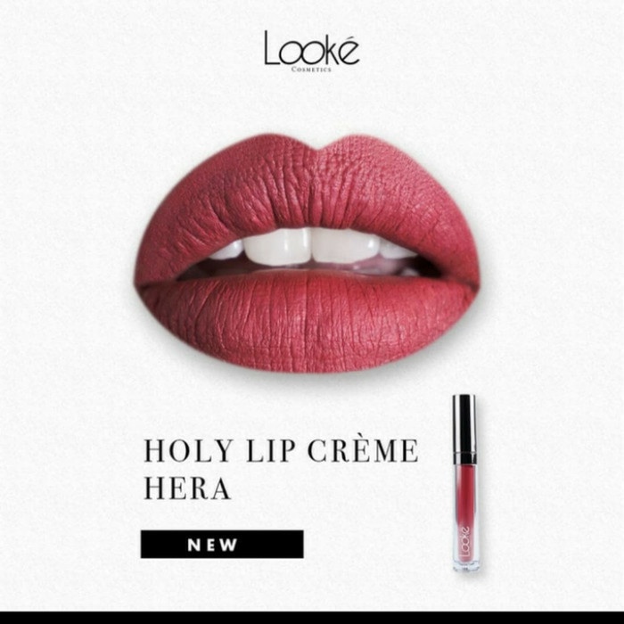 LOOKE HOLY LIP CREAM HERA - Lipstik Kekinian - Eyeshadow, Blush on dan Lipstick