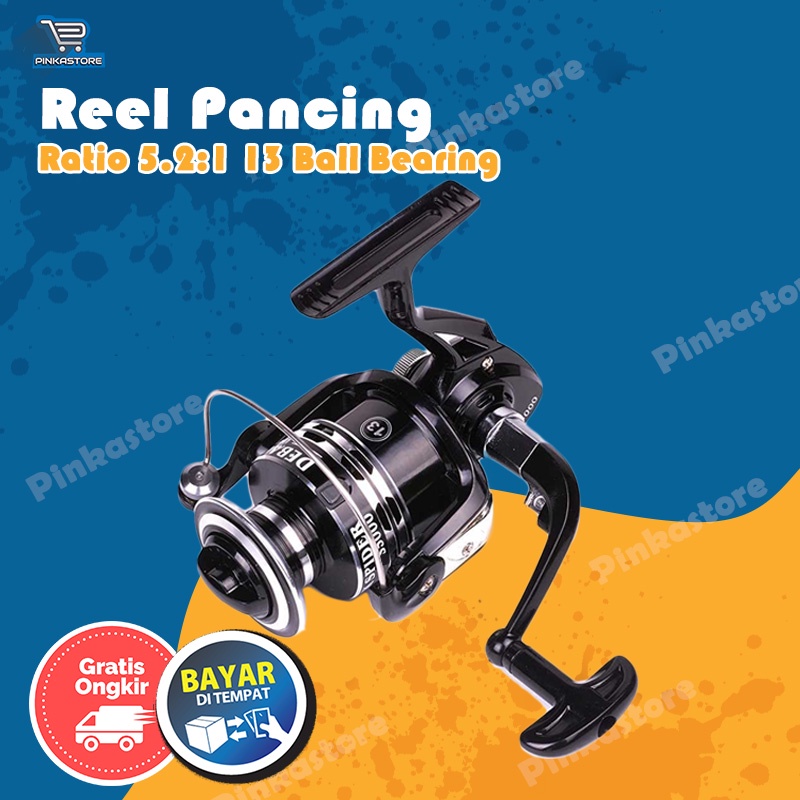 REEL PANCING KATROL PANCING LAUT SUNGAI 12+1 BALL NON POWER HANDLE Debaone DS4000 DS3000 DS2000