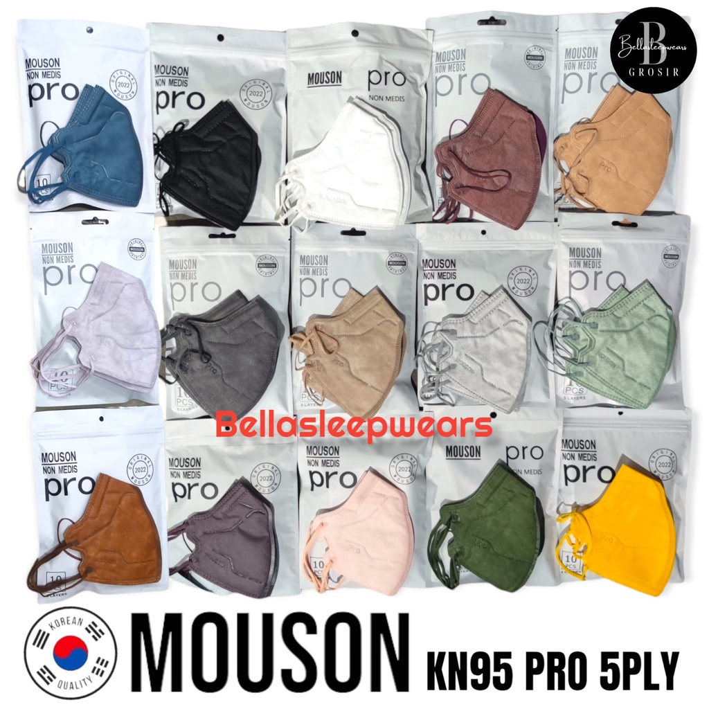 PRO KN95 MOUSON 5PLY - MASKER KN95 NEW KOREA DESIGN MOUSON PRO 5PLY ( LIKE AER )