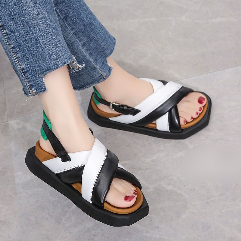 RYX - Chloe Simple Sandal Slip-On Gesper Wanita Fashion Casual - Ori Import