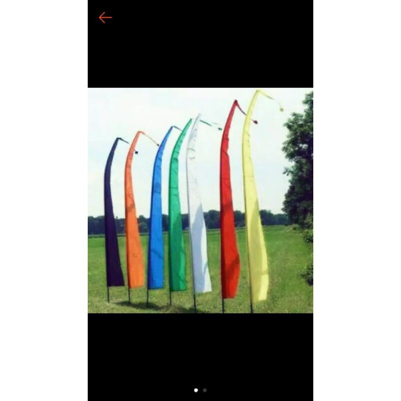 Kain umbul umbul kober Bali 2 meter