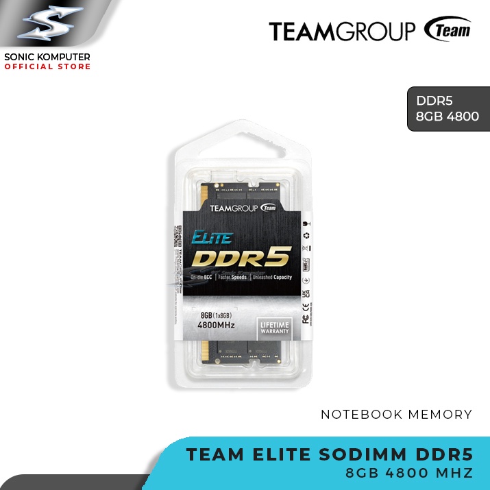 RAM Laptop Team Elite SO-DIMM DDR5 8GB 4800MHz Laptop Memory