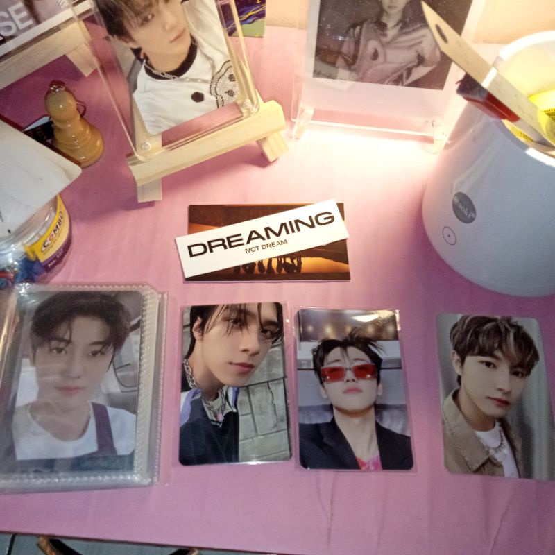 photocard jeno md dreaming, renjun md dreaming, jaemin agent, jaemin cafe, hendery jewel case || cek