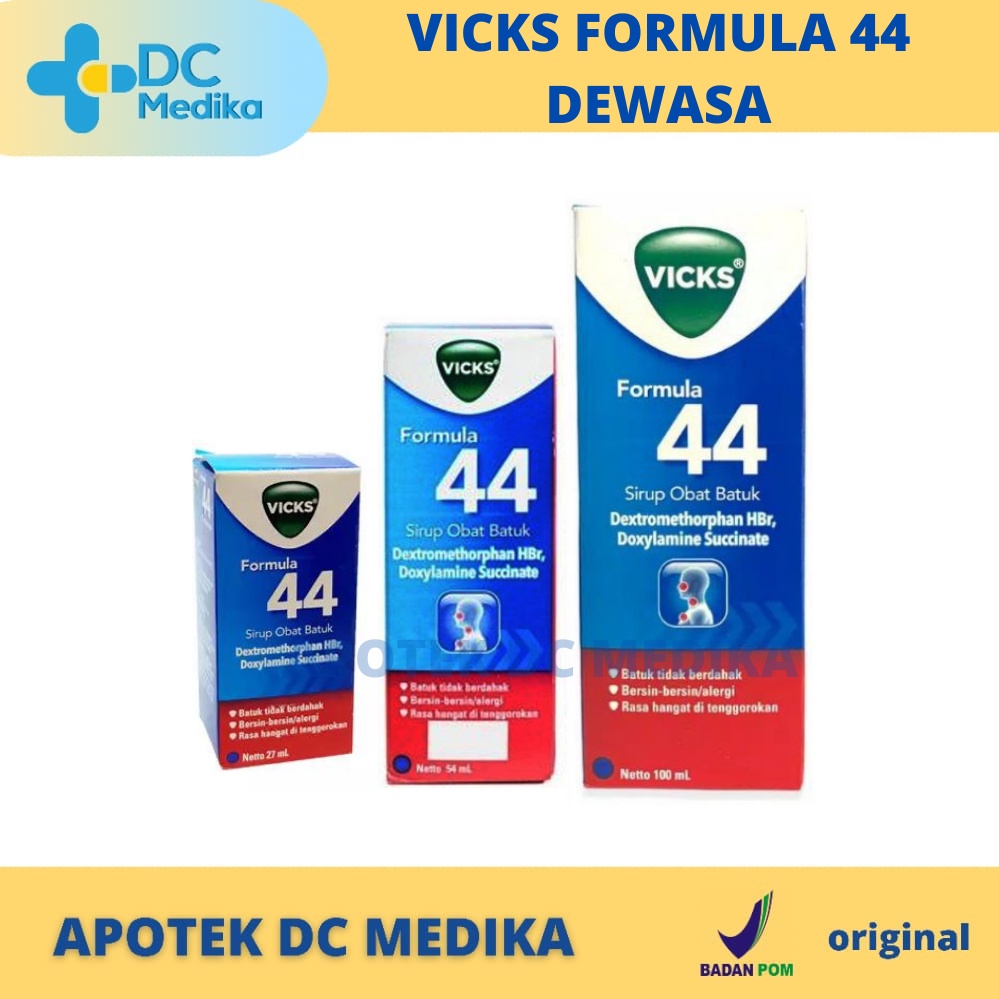 VICKS F44 DEWASA / VICKS F44 / OBAT BATUK DEWASA