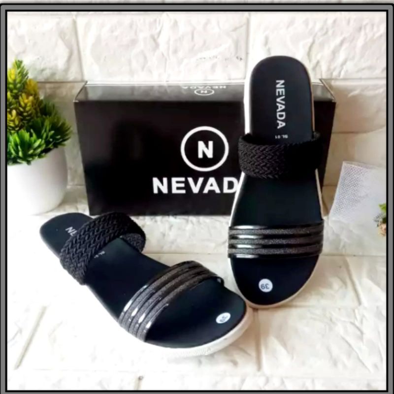 sandal flat wanita sendal wanita slop ringan sandal cewek NV SL1