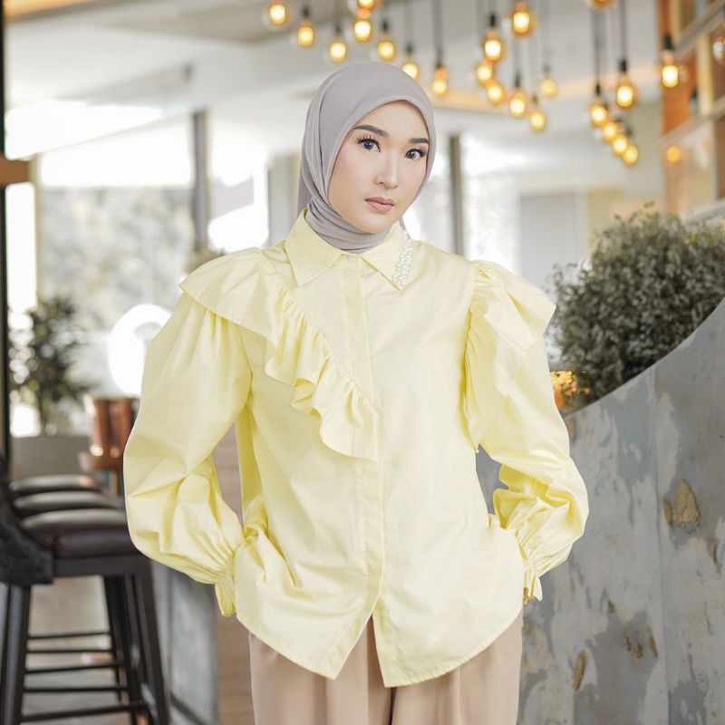 ADVIKA TOP BUTTER YELLOW XL JENNA&KAIA