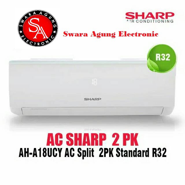 Ac Split 2 PK Sharp Type: 18UCY (Free Pemasangan + Bahan - Khusus Medan)