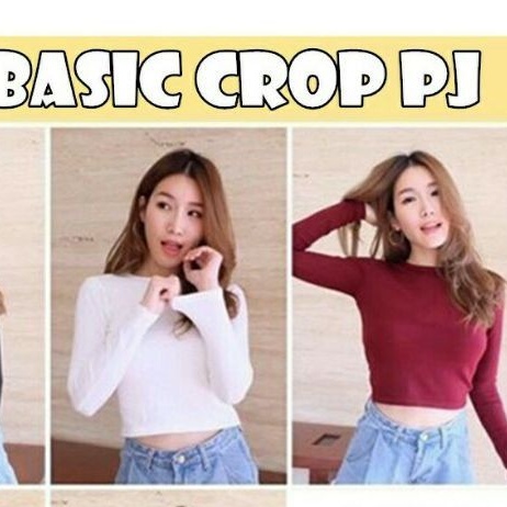 BASIC CROP PJ/CROP BASIC PANJANG/CROP YENNI PJ