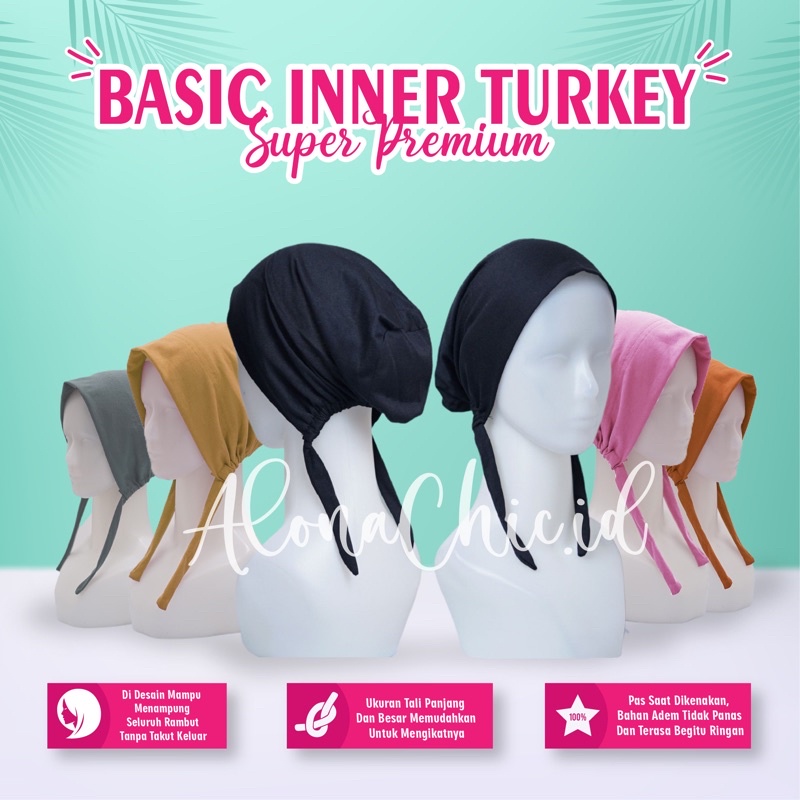 Inner Basic Tali Turkey Ciput Polos