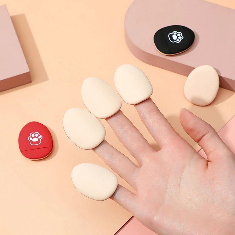 Agustina Finger Makeup Puff 2Pcs/4Pcs Makeup Lembut Alat Kecantikan Wet And Dry Air Cushion