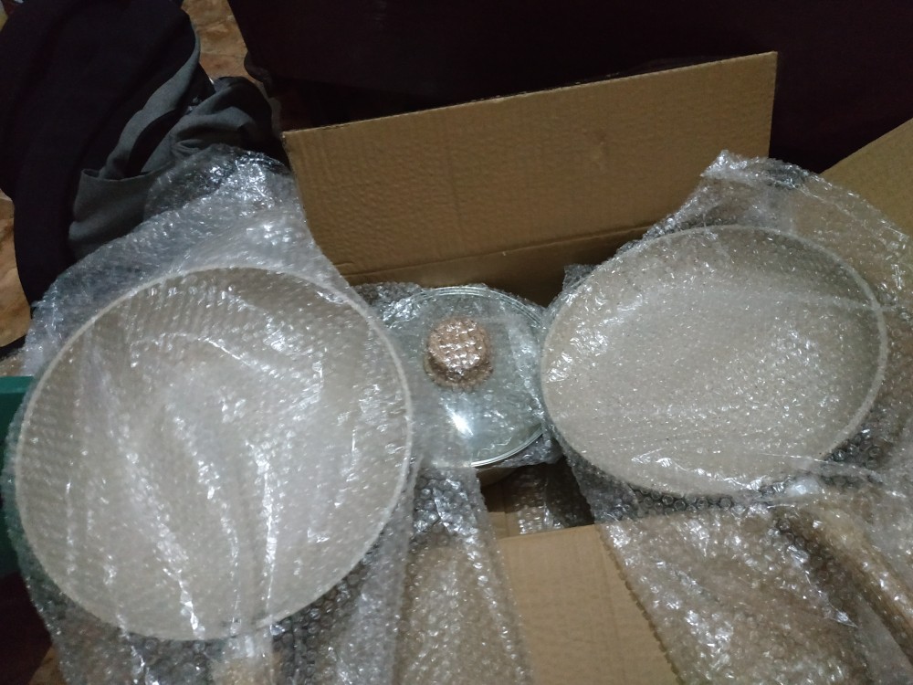 Panci Set Granite Swiss Wok Frying Milk Pan 5 Pc