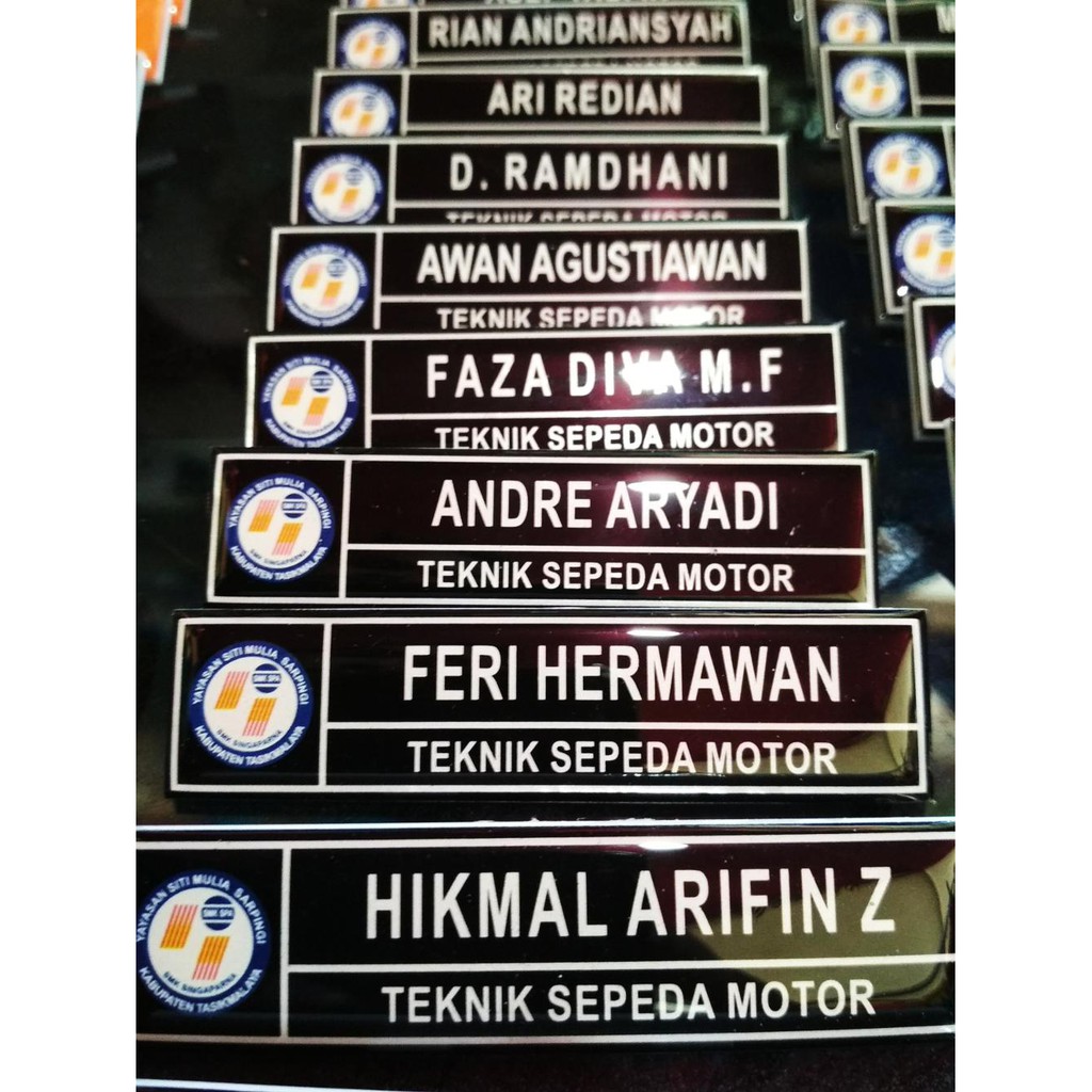 

Name Tag Nama Dada Papan Nama HARGA PROMO !!!