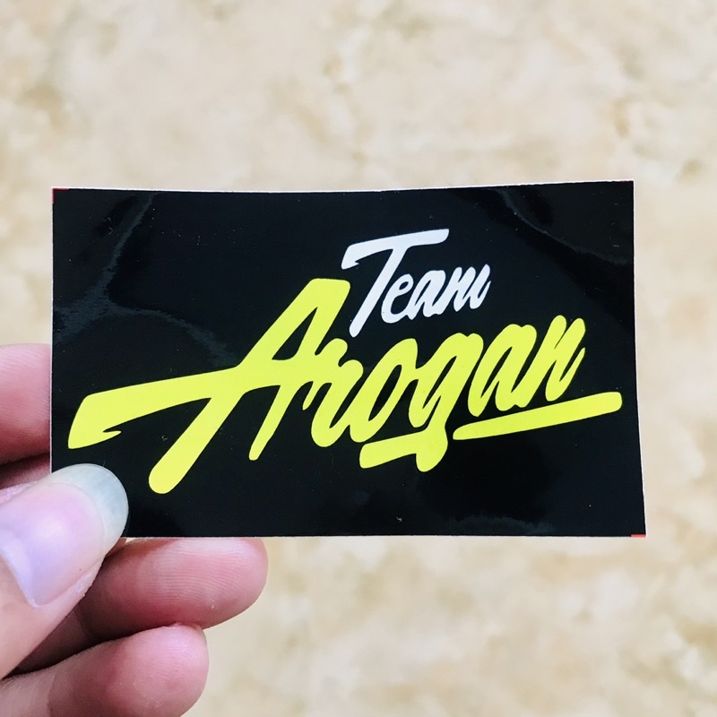 Stiker Team Arogan TARGN Stiker Racing Motor Herex