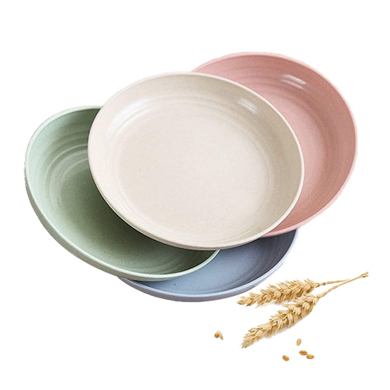 Hot Sale/Kitchen Reusable Food Plate/Lunch Food Plate Piring Snack/Salad Soup Bowl Plate Tempat Makan Peralatan Makan