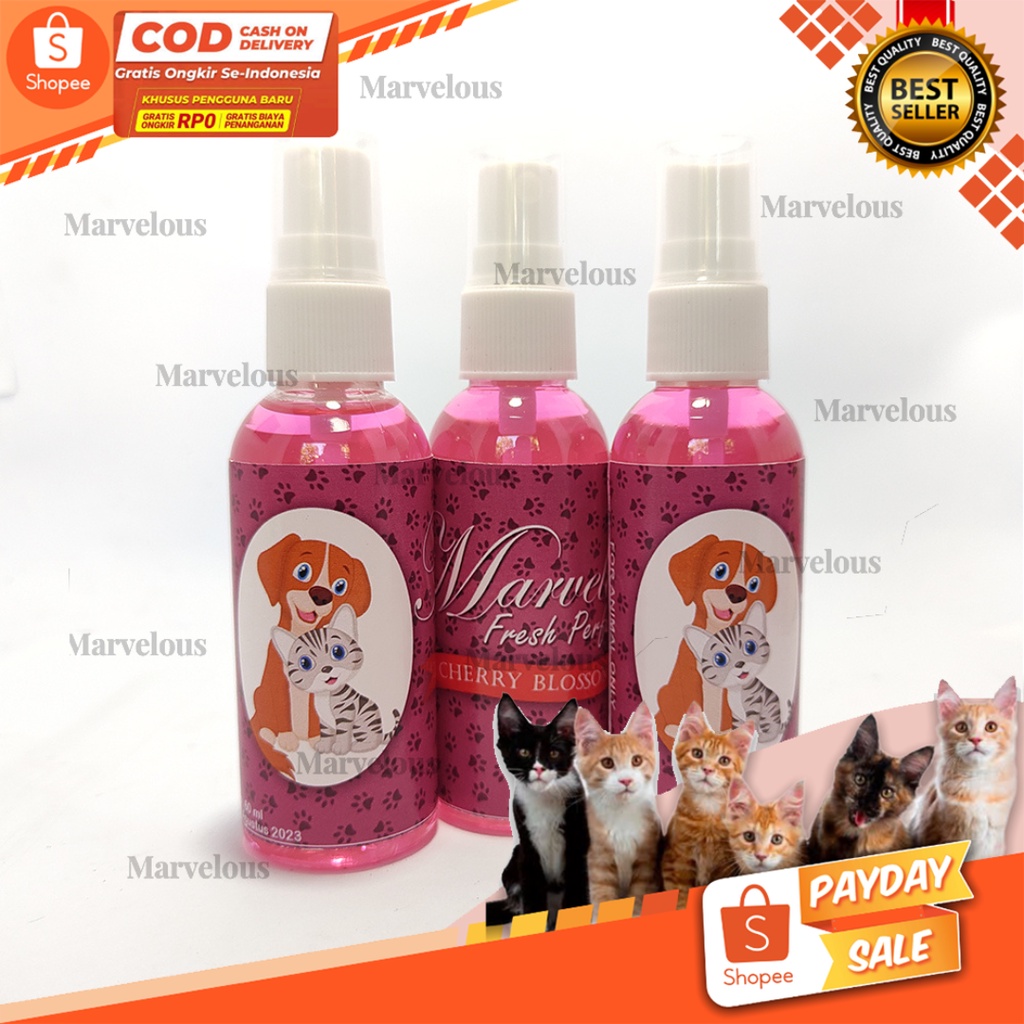 Parfum Kucing Marvelous / Parfum Anjing Marvelous 60 ml