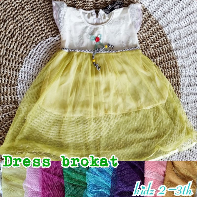 [Fashion Anak] DRESS ANAK karakter | brokat | balon | pita