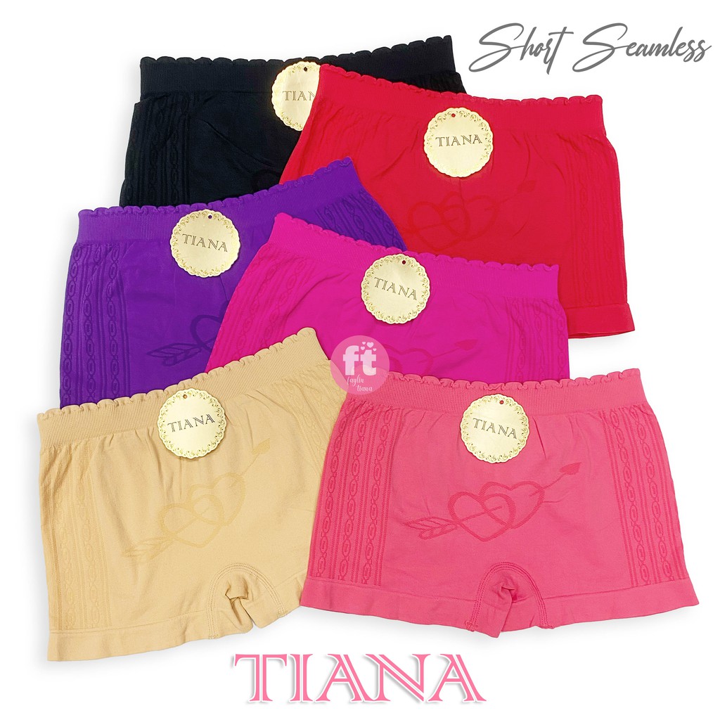 TIANA | Short Wanita RAJUT / KUALITAS BAGUS / EXTRA SOFT / Motif LOVE / art TNJ 8081