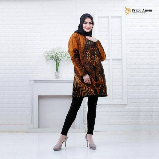 Prabu Anom " Batik Wanita Prahasta Gurdha "/Dress Batik/Batik Casual & Kantor