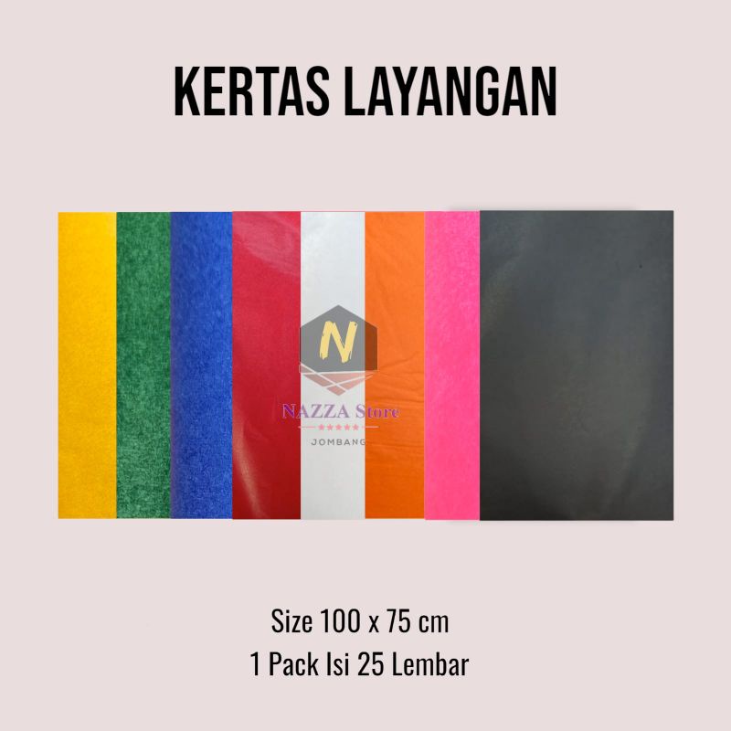 

kertas Layangan Kertas Minyak Serbaguna isi 25 lembar