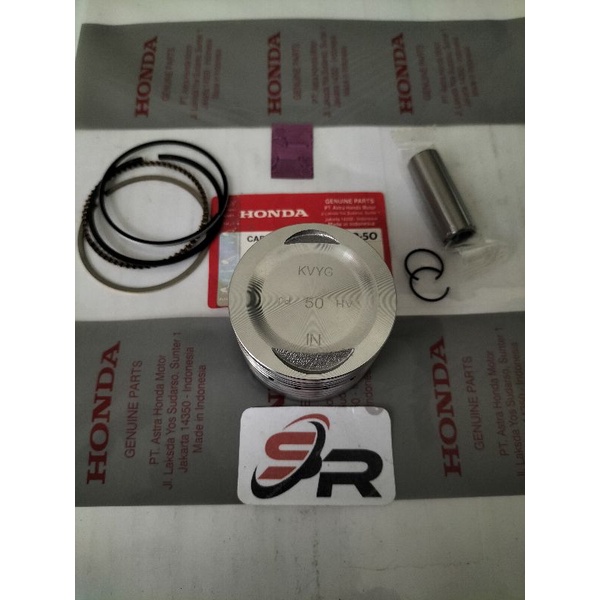 PISTON KIT (OS-50_KVY) HONDA ORIGINAL BEAT KARBU SCOOPY KARBU  SPACE KARBU  NEW OLD HARGA SATU SET