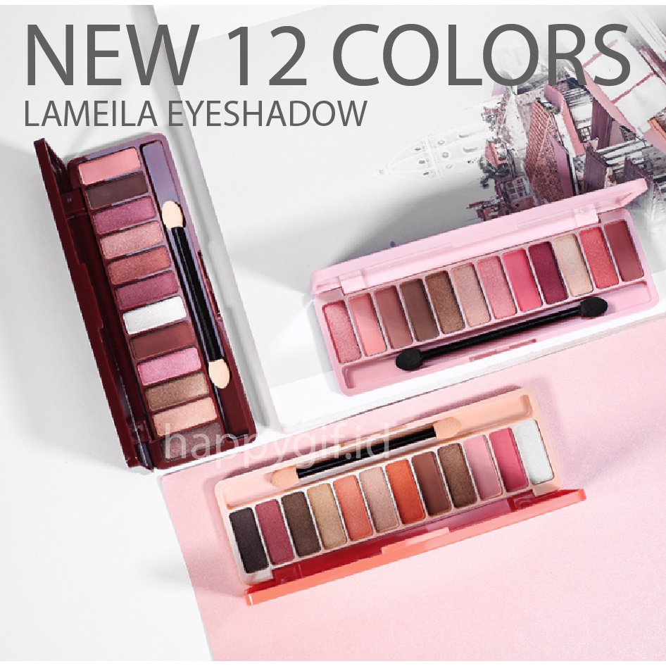 LAMEILA NEW 12 Warna Eyeshadow Nude Color Eyeshadow LA010 1111