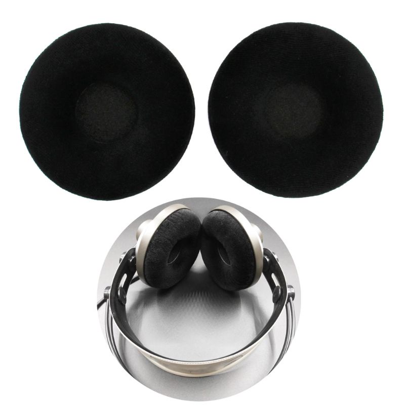 Cre 2PCS Bantalan Earpad Pengganti Bahan Flanel Lembut Untuk Headset AKG K121 K121S K141 MKII K142HD