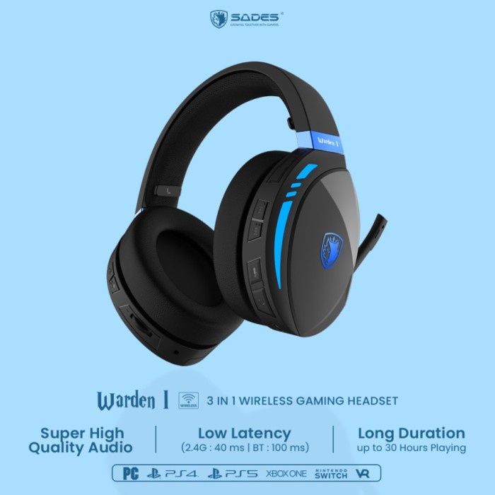 Sades Warden 1 3in1 Connection Gaming Headset