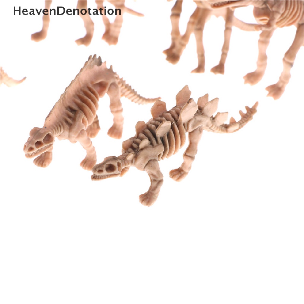 [HeavenDenotation] 12pcs Various Plastic Dinosaurs Fossil Skeleton Dino Figures Kids Toy Gift