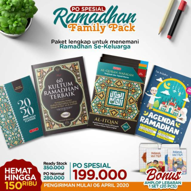 RAMADHAN FAMILY PACK (BONUS AMPLOP LEBARAN 1 SET)