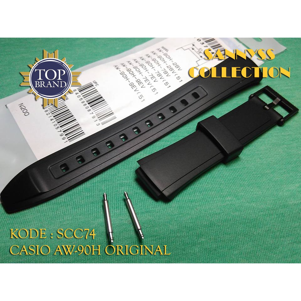 STRAP TALI JAM CASIO AW-90H - AW 90 H - AW90H ORIGINAL FREE PEN