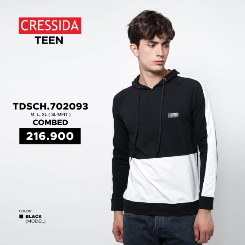 Cressida teen/kaos lengan panjang pria/kaos kupluk