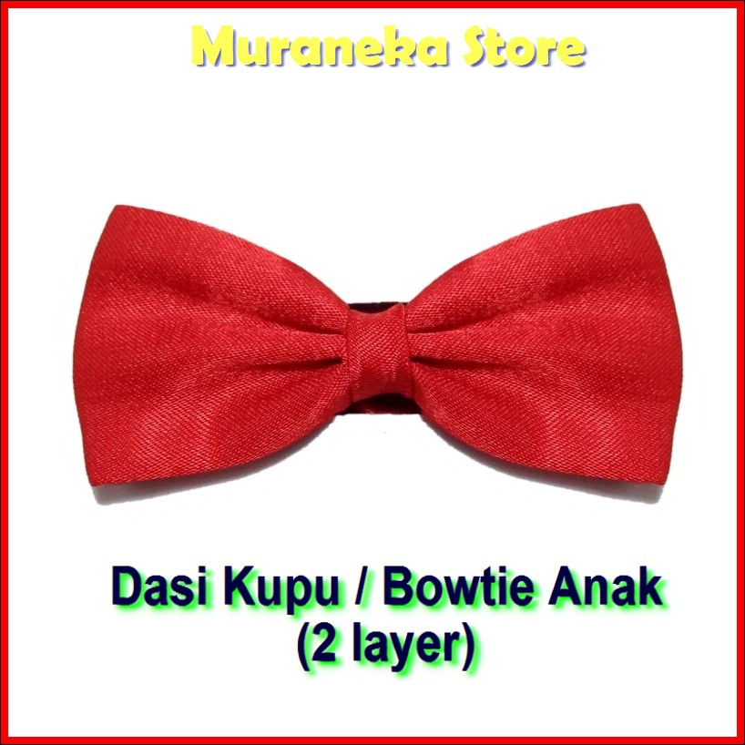 Dasi Kupu Bowtie ANAK Polos Hitam Pita Playgroup Kupu2 Pesta Merah Bridesmaid Balita Anak2 TK Laki