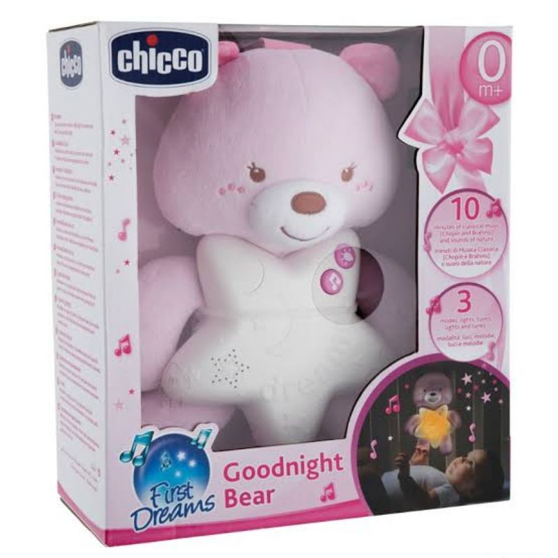 Chicco Frist dreams Goodnight Bear pink