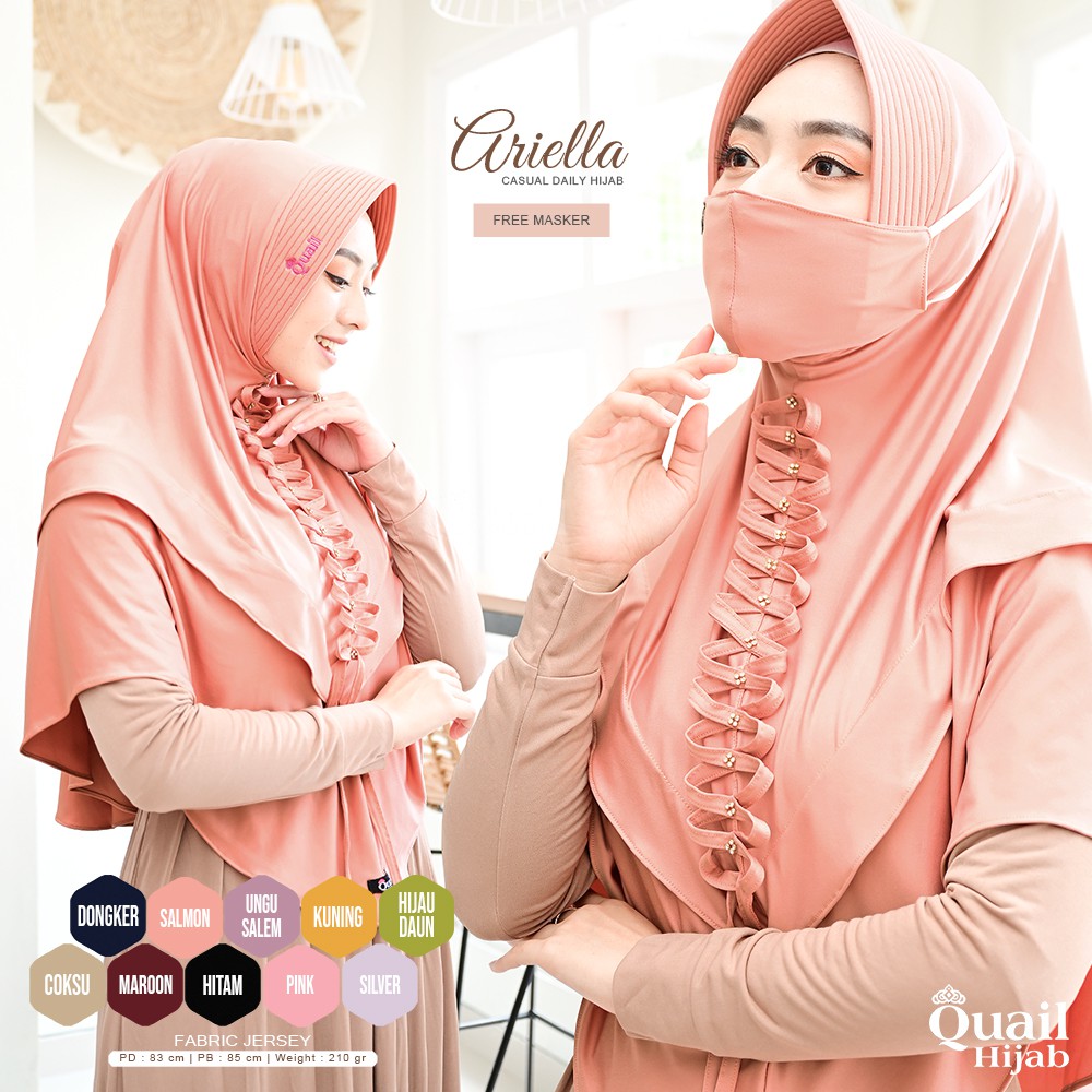 [ ORIGINAL TERMURAH ] Daily Hijab ARIELLA by Quail Hijab