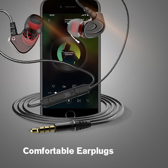 DISKON  9.9 TACOO Headset Gaming Handsfree Wired Sport Hi-Fi Stereo Sound Deep Bass In-Ear Earbuds B