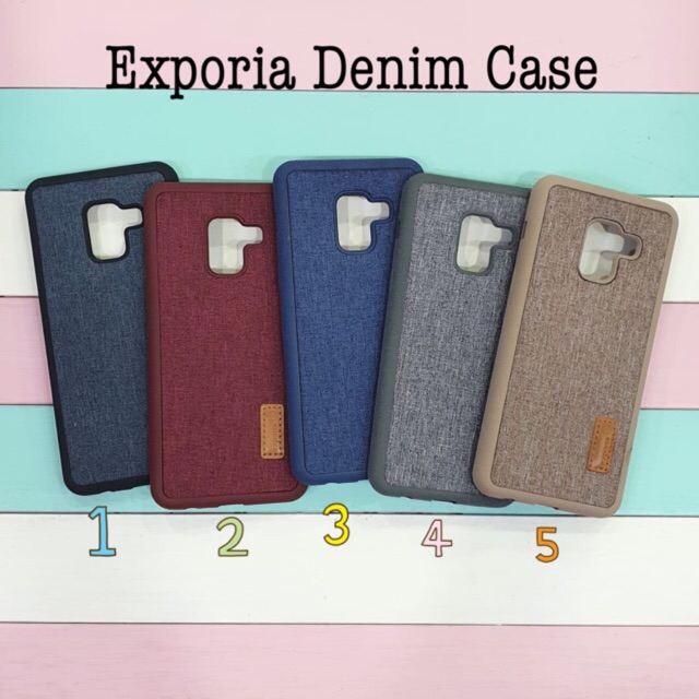 Case Denim Exporia Case Samsung J4   A8 A10 A20 Oppo F11pro Oppo F11