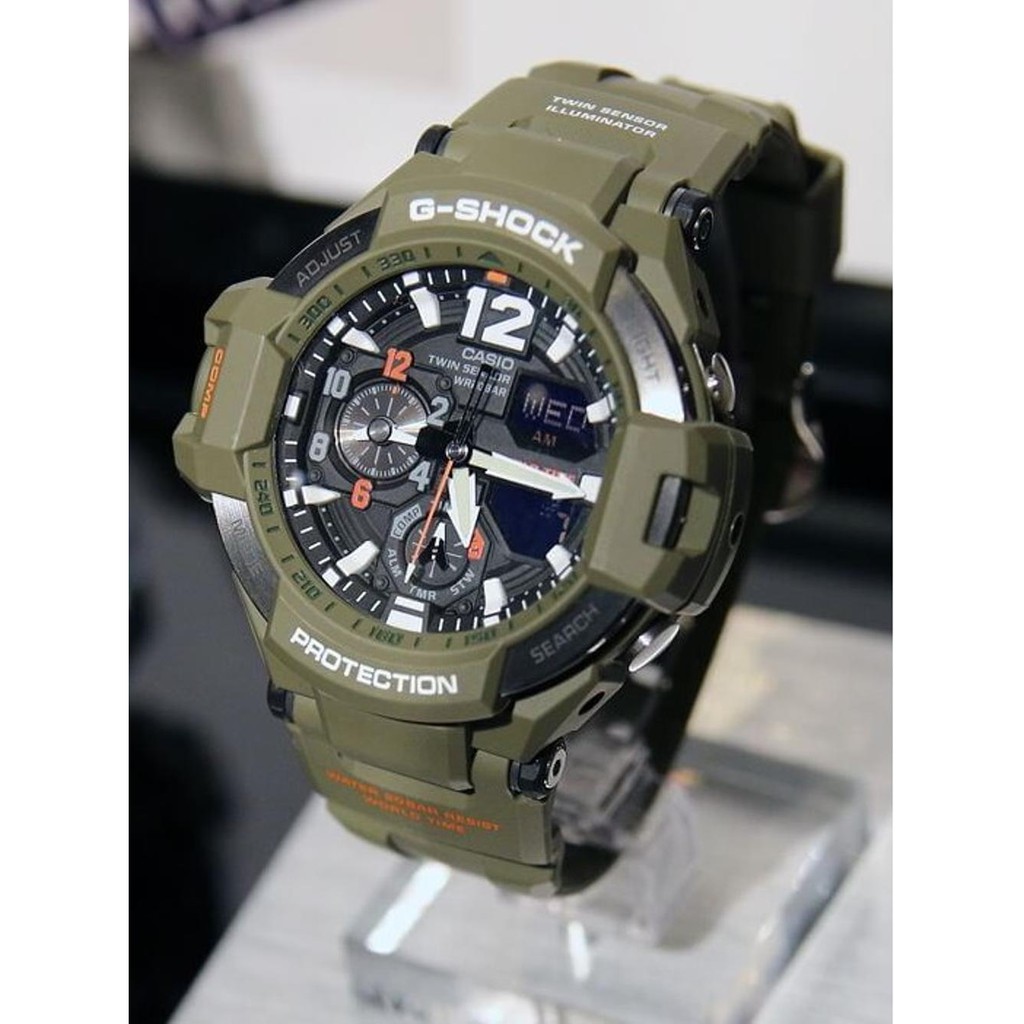 Jam Tangan Casio G Shock Original Pria GA 1100KH 3ADR