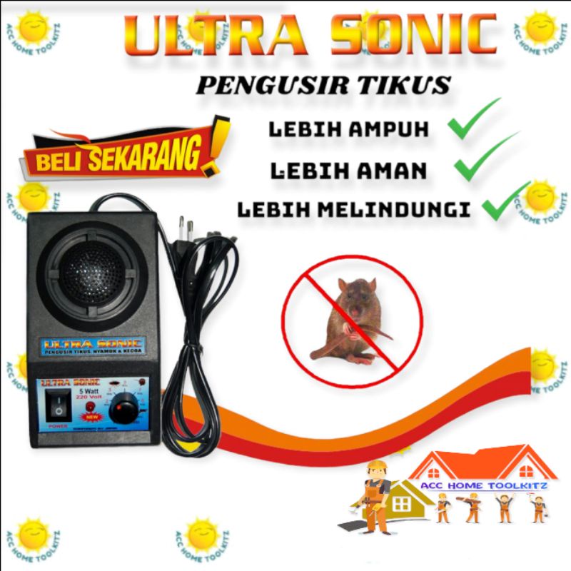 Ultra Sonic Elektronic / Alat Elektronik Pengusir Tikus Kecoa Nyamuk Dan Serangga