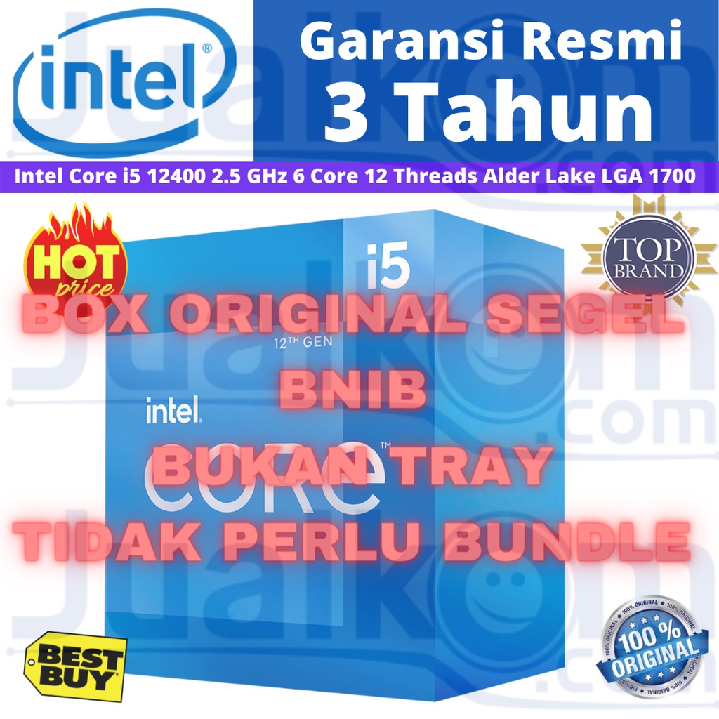 Processor Intel Core i5 12400 LGA 1700 Alder Lake BOX
