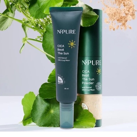 ☘️ CHAROZA ☘️ NPURE Cica Beat The Sun SPF50 PA++ / The Sun Powder