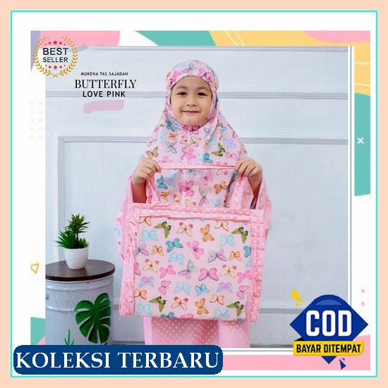 [Free Tas] Rukuh Mukena Telekung Mukenah Mukna Muknah Anak Perempuan Tanggung Doraemon Umur Usia 2 3