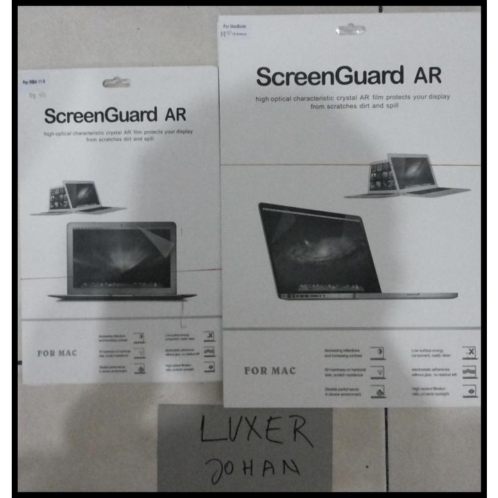 Screen Protector Macbook Pro Retina 15" Touchbar 2016 2017 2018 2019