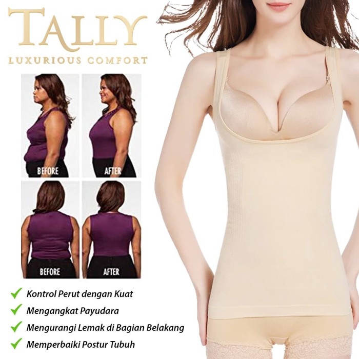 Tally 6245 Body Press Atasan Korset Perut Penekan Lemak #98