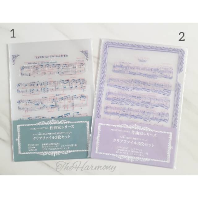 

Music File Folder Set ( 3 Pieces ) | 1 Set Isi 3 Map Plastik Musikal