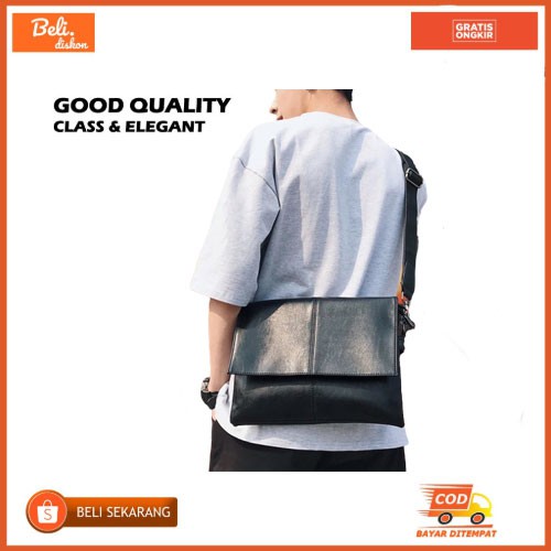 Punggung Pouchbag Slingbag Handbag Dompet Kain V4D5 Unisex Pinggang Selempang Kulit Waistbag Laki La