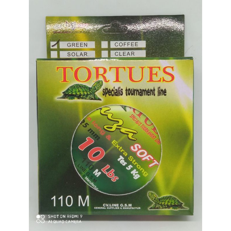 Tali Pancing Tortues No.0,25 mm ( Panjang 110 m )