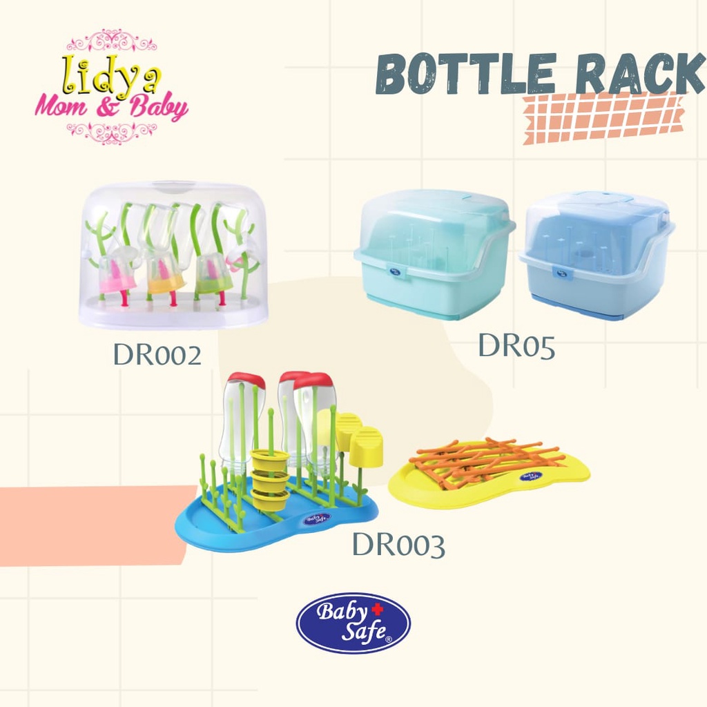 Baby Safe Drying Rack DR002 DR05 DR03 Rak Pengering Tiang Penyangga Dot Botol Susu Termurah By Lidyamomnbaby