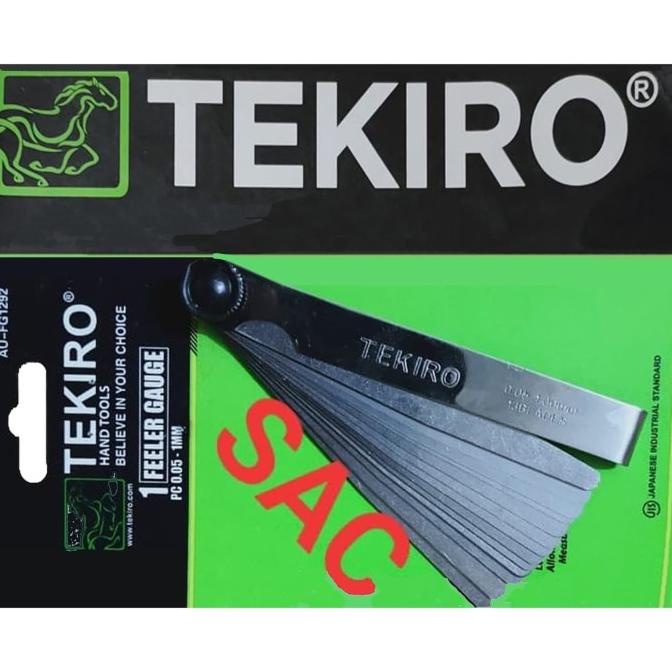 Feeler klep Gauge Tekiro 13 Blade Fuller