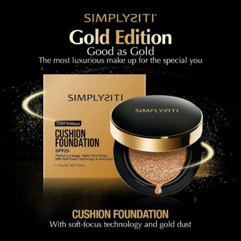 Cushion Foundation Simplysiti Natural beige dan Light Beige SPF25