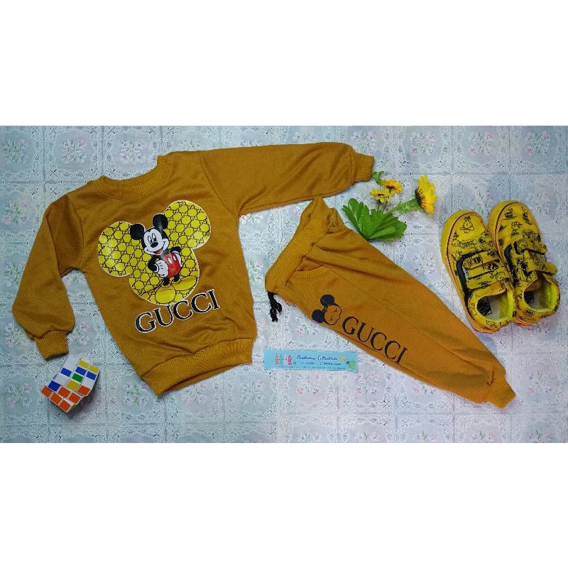 SETELAN JOGER ANAK MICKEY GUCCI